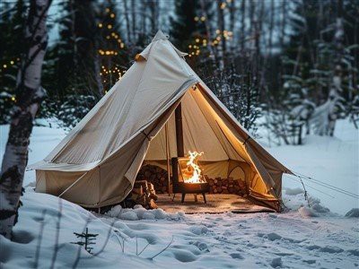 Canvas tält för enskild person