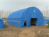 Tält för byggarbetsplats